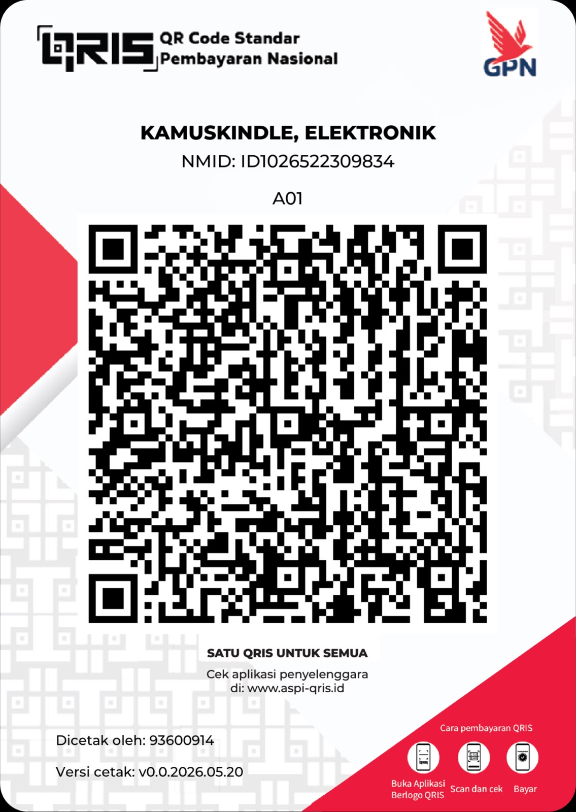 QRIS KamusKindle